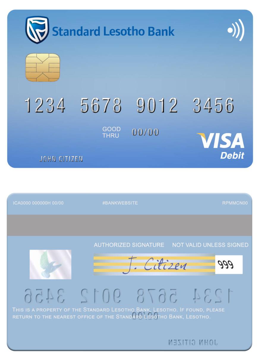 Lesotho Standard Lesotho Bank visa debit card